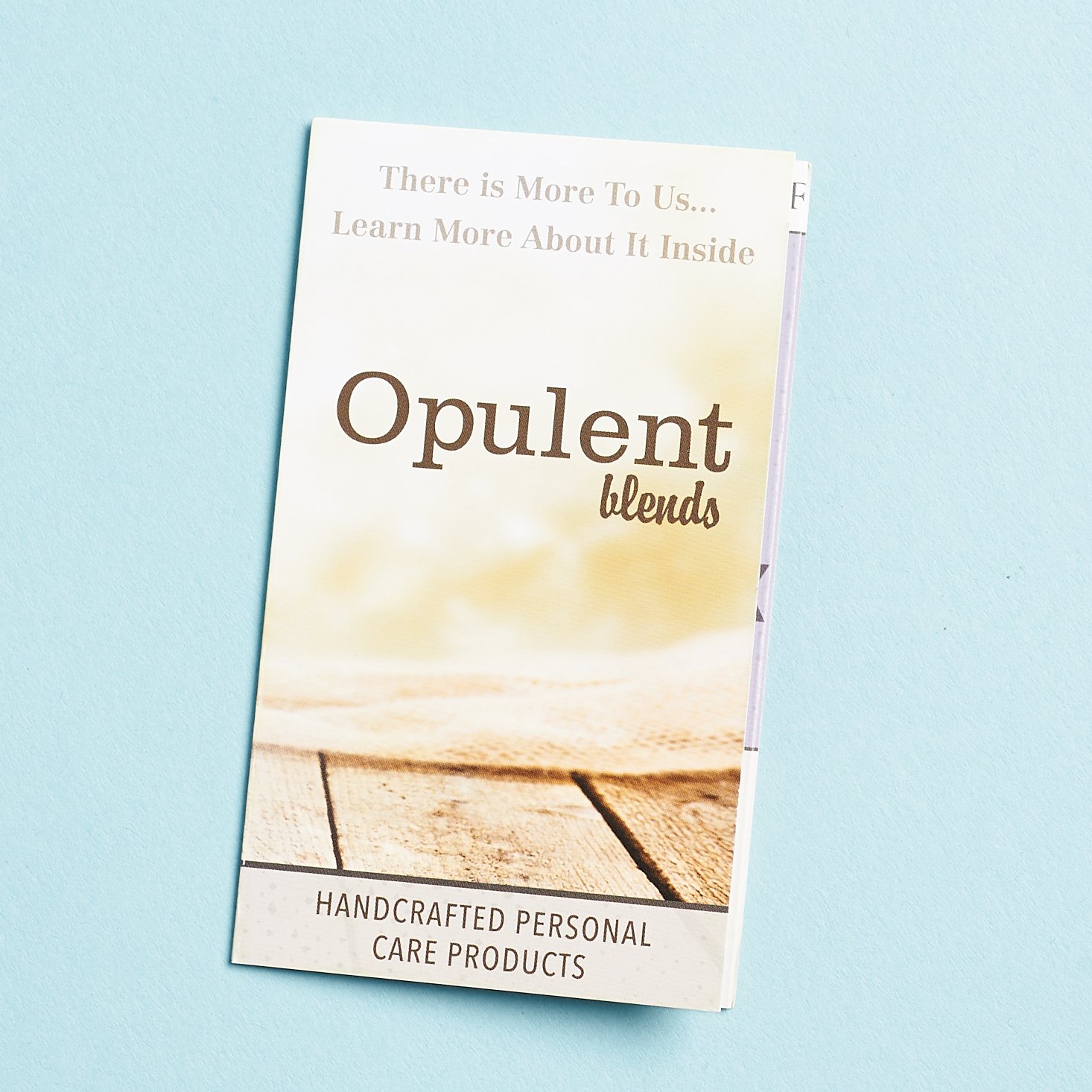 opulent products brochure cover