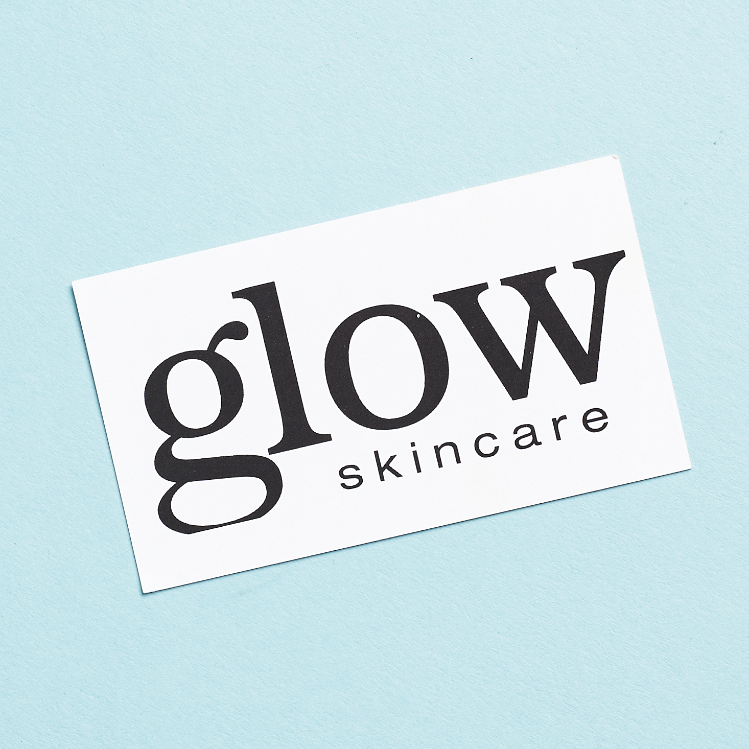 glow skincare info card