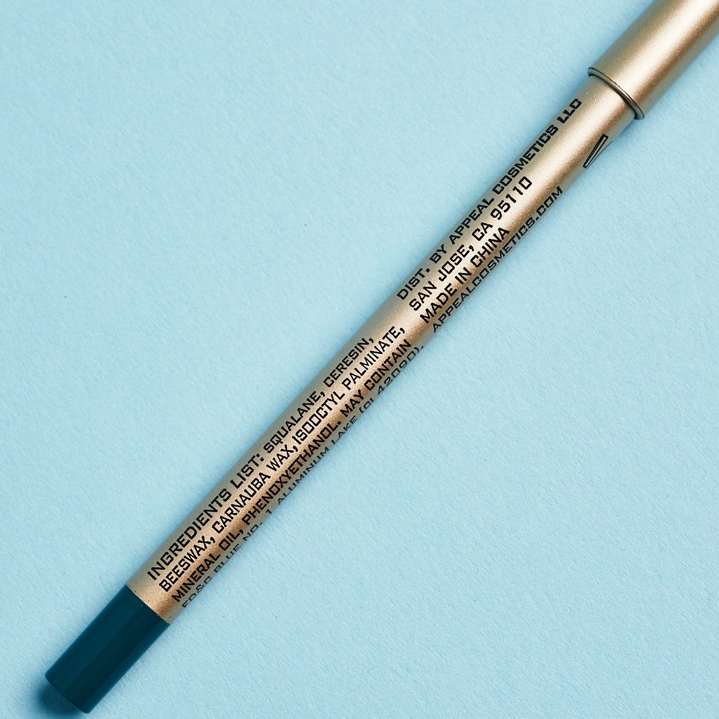 side of eyeliner pencil showing info