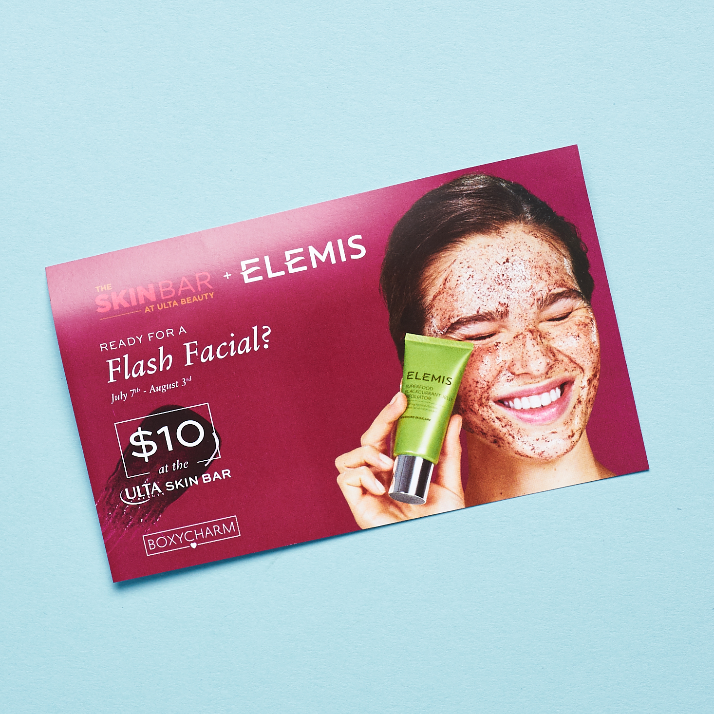 ulta facial promo card front