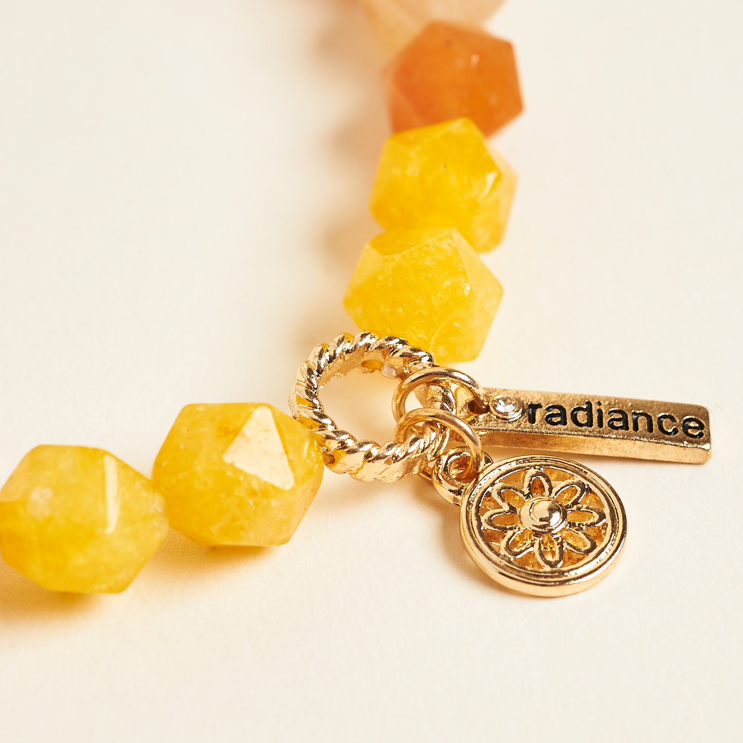 radiance charm on the bracelet