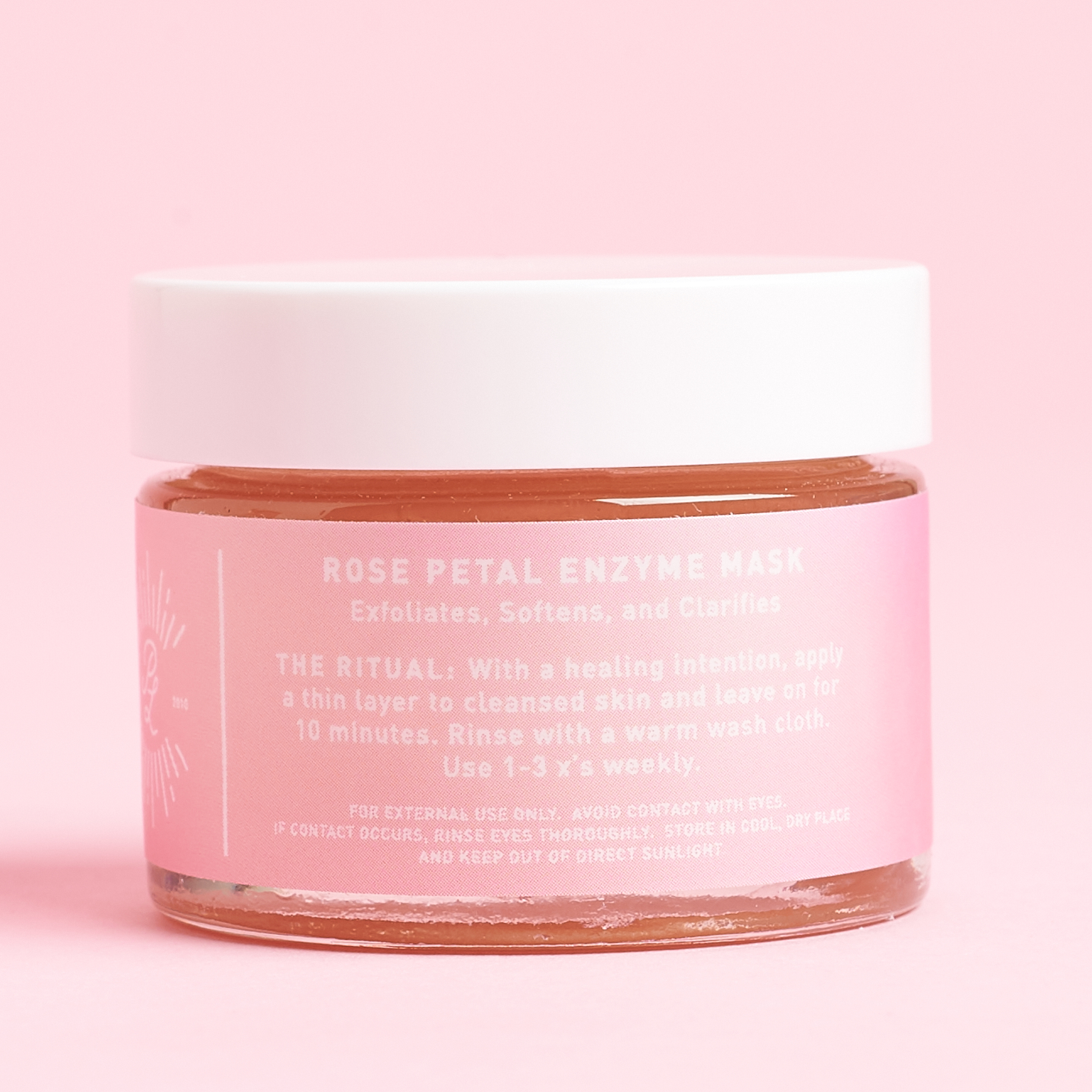 instructions for Pink Light Rose Petal Enzyme Masque