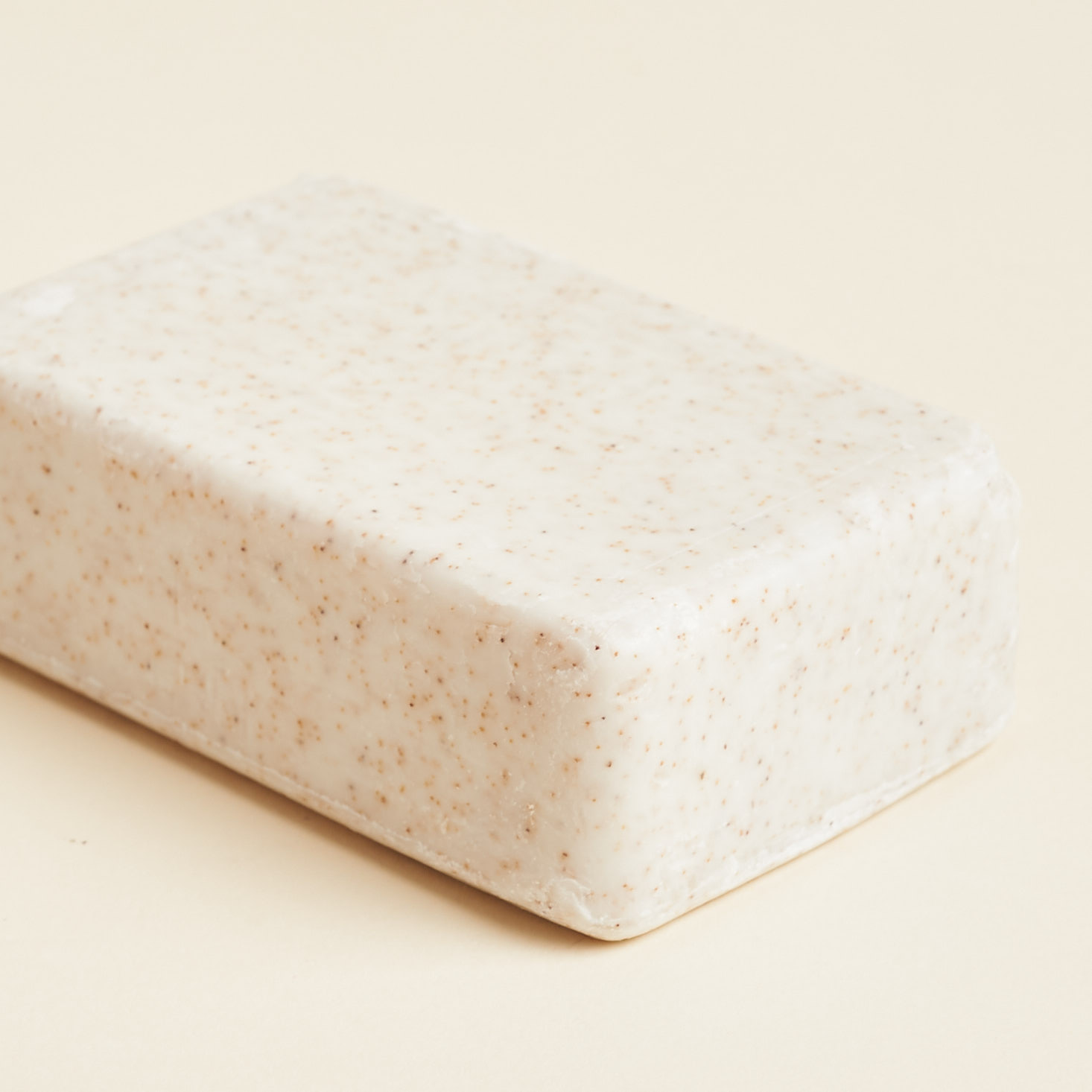 corner of soap bar showing texture