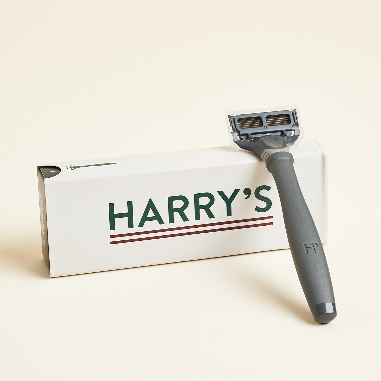 grey harrys razor on box