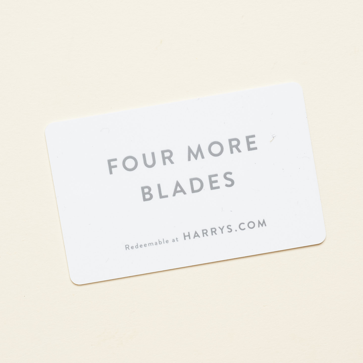 four more blades card