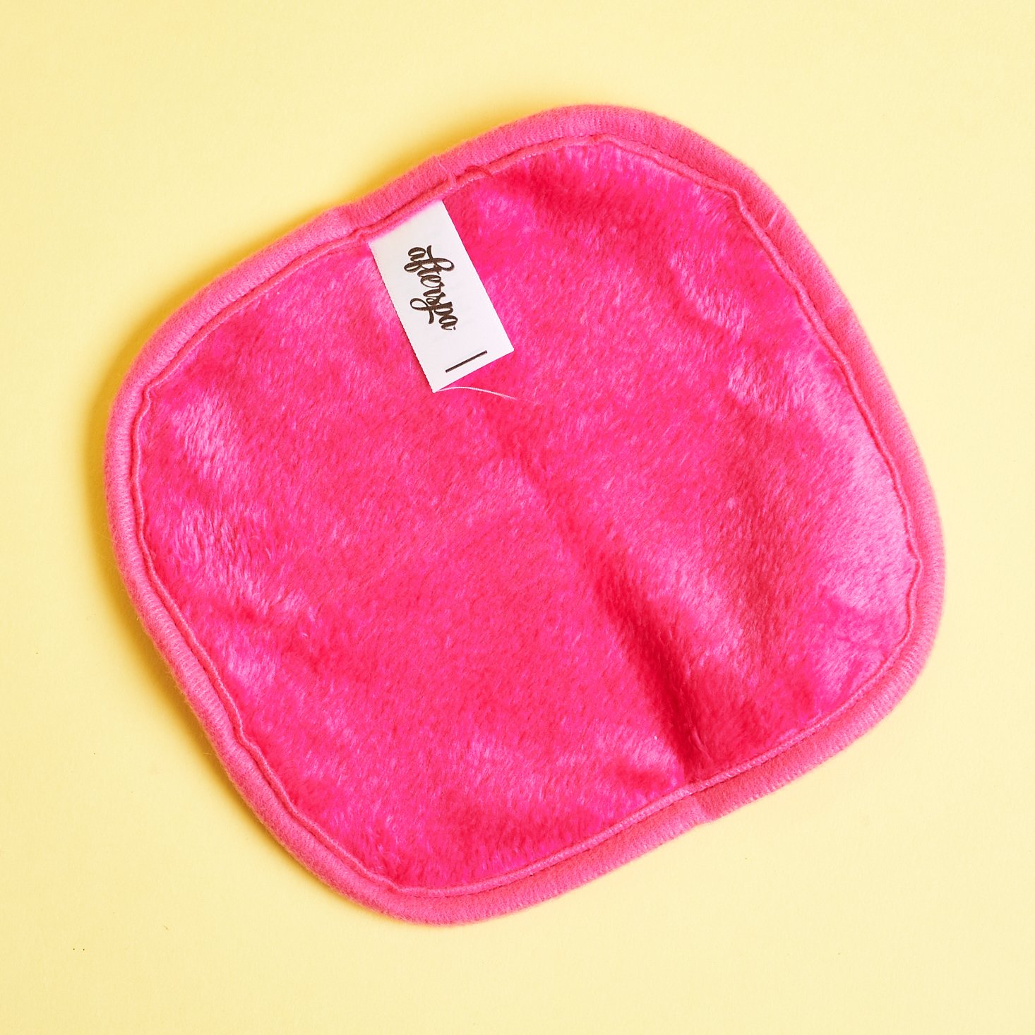 hot pink fuzzy makeup remover cloth