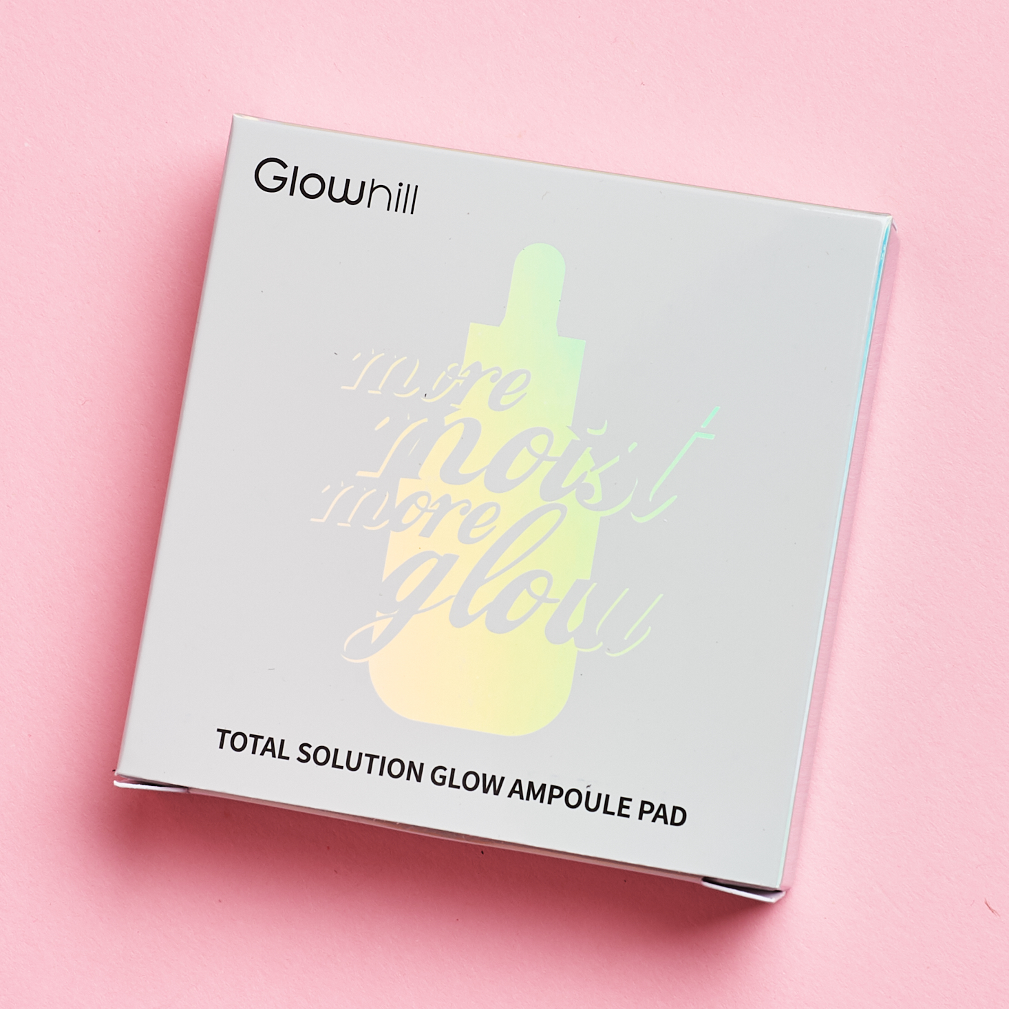 holographic Glowhill Total Solution Glow Ampoule Pad Box