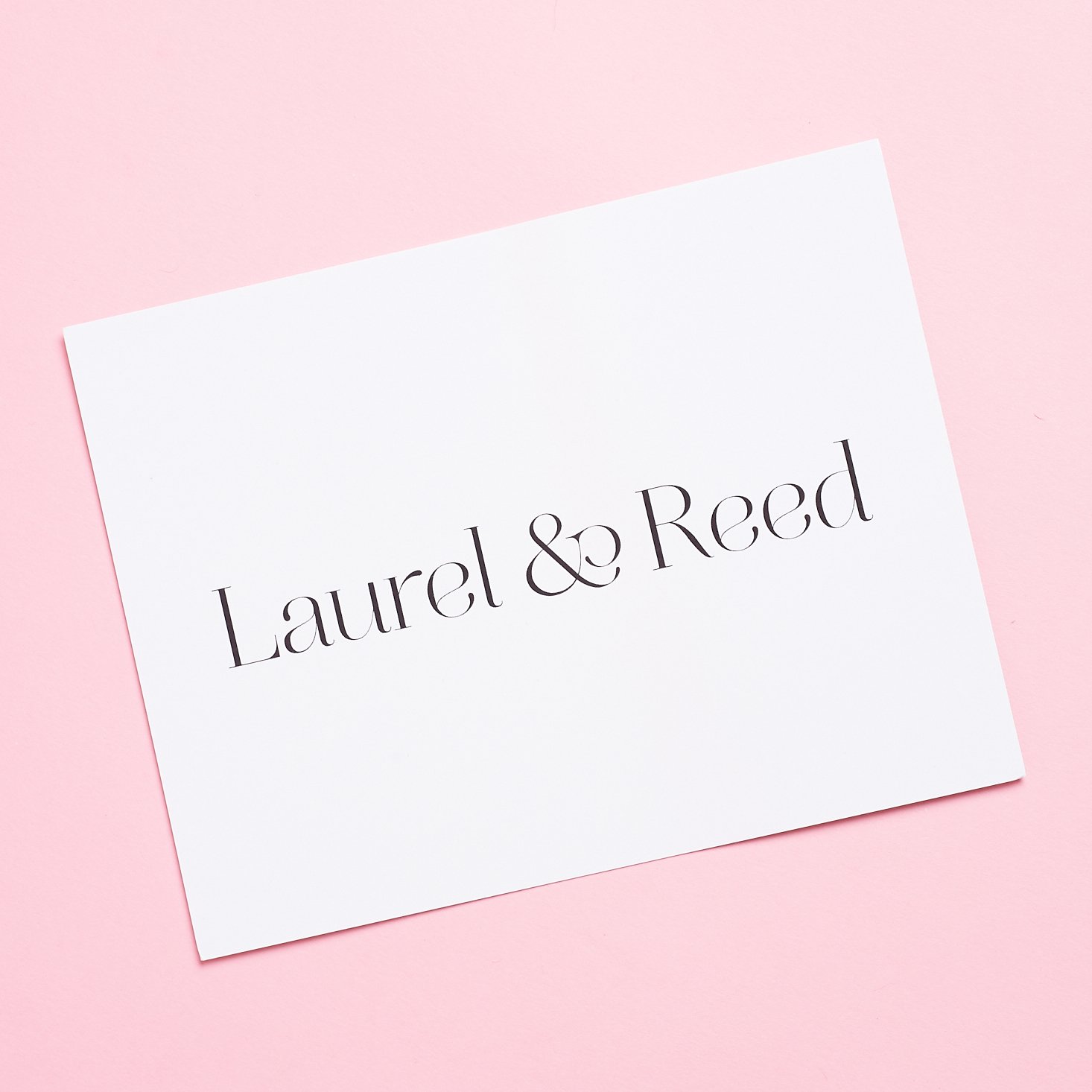 Laurel & Reed brand info card