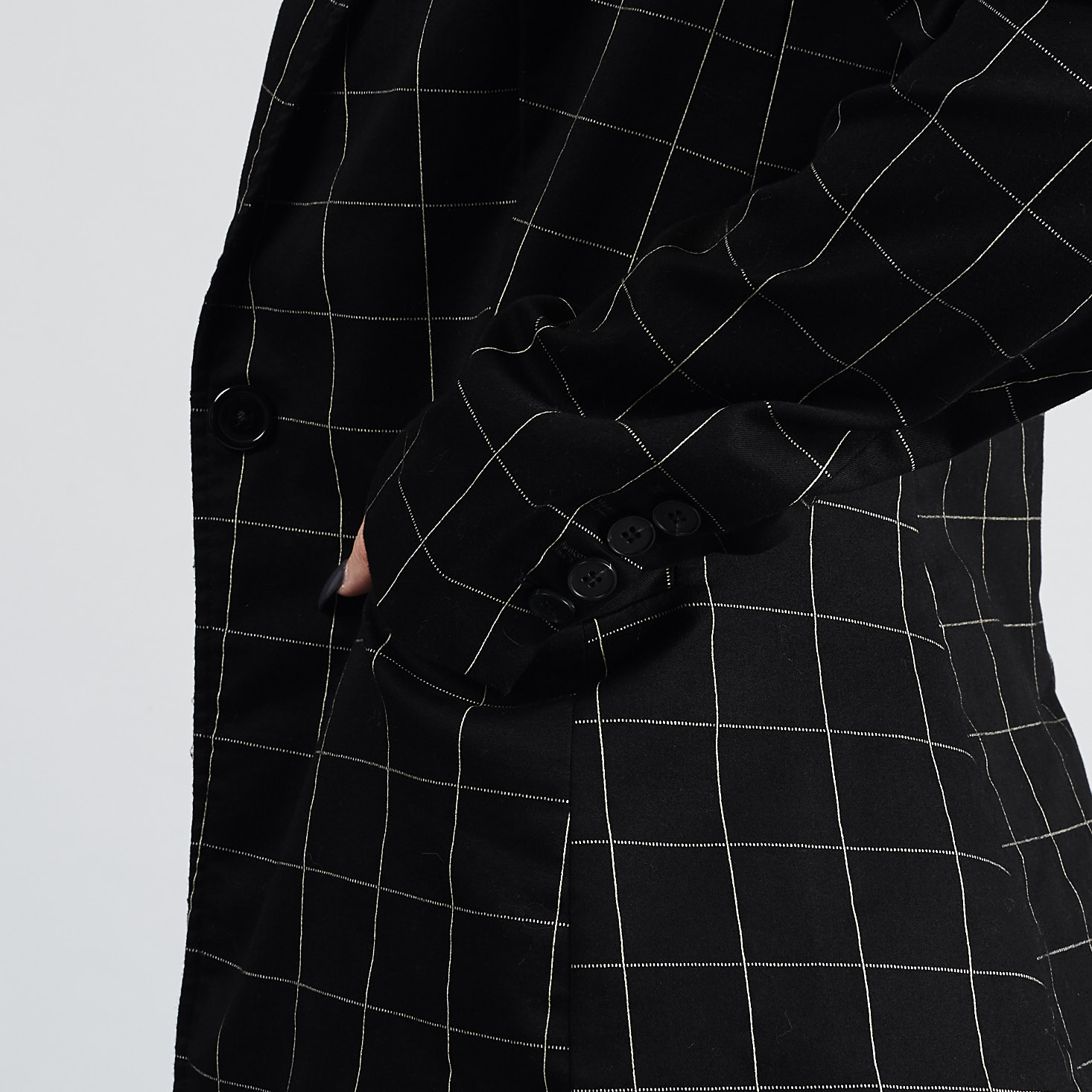 detail of pocket of Rachel Roy Collection Blazer on Marne