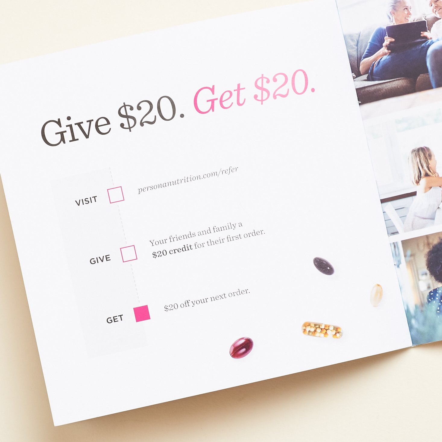 Give $20, Get $20 referral explanation