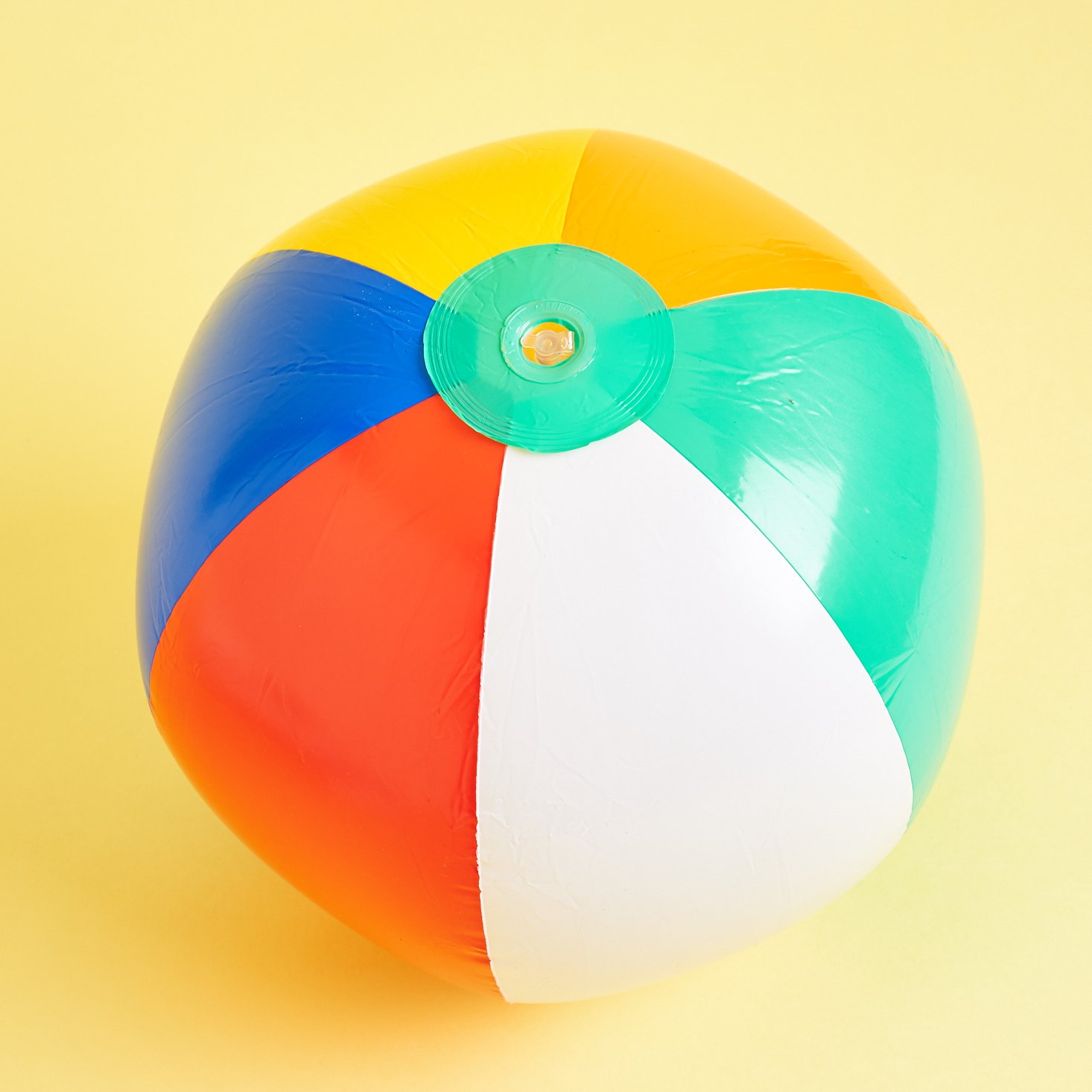 blown up beach ball