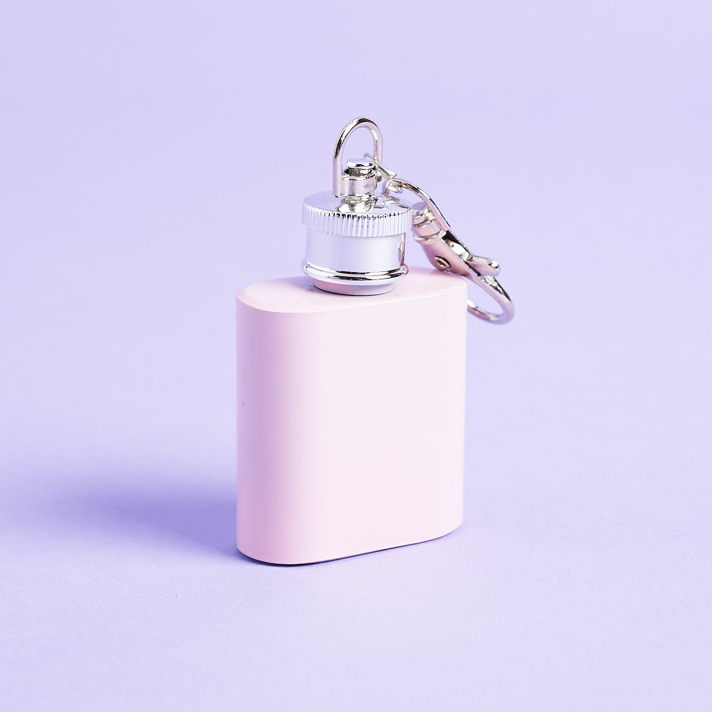 back of Pusheen Mini Keychain Flask