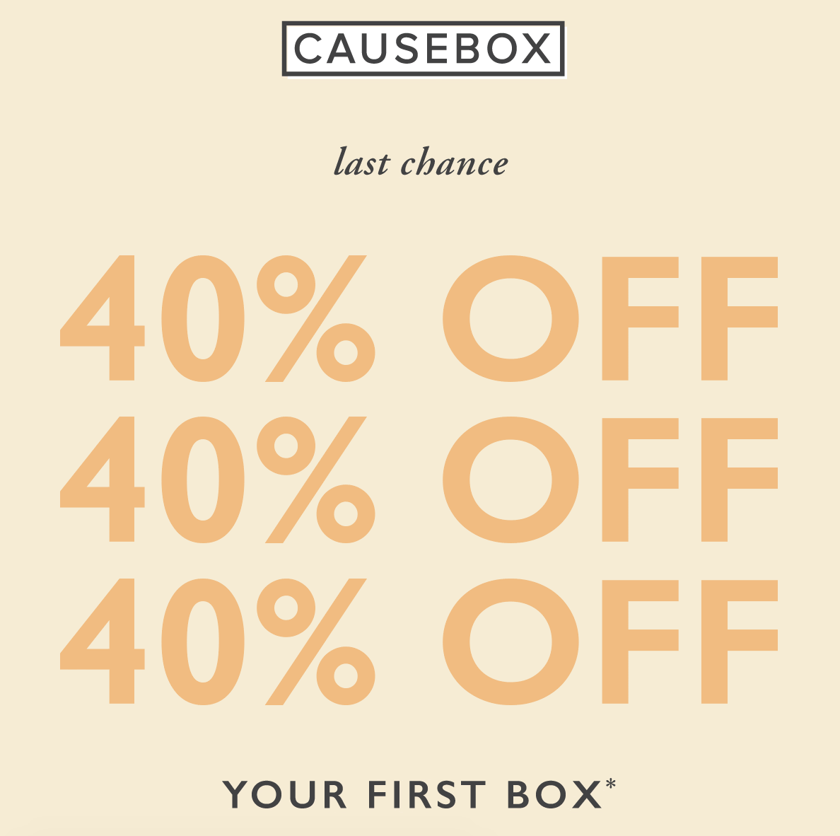 CAUSEBOX Coupon – 40% Off Your First Box!