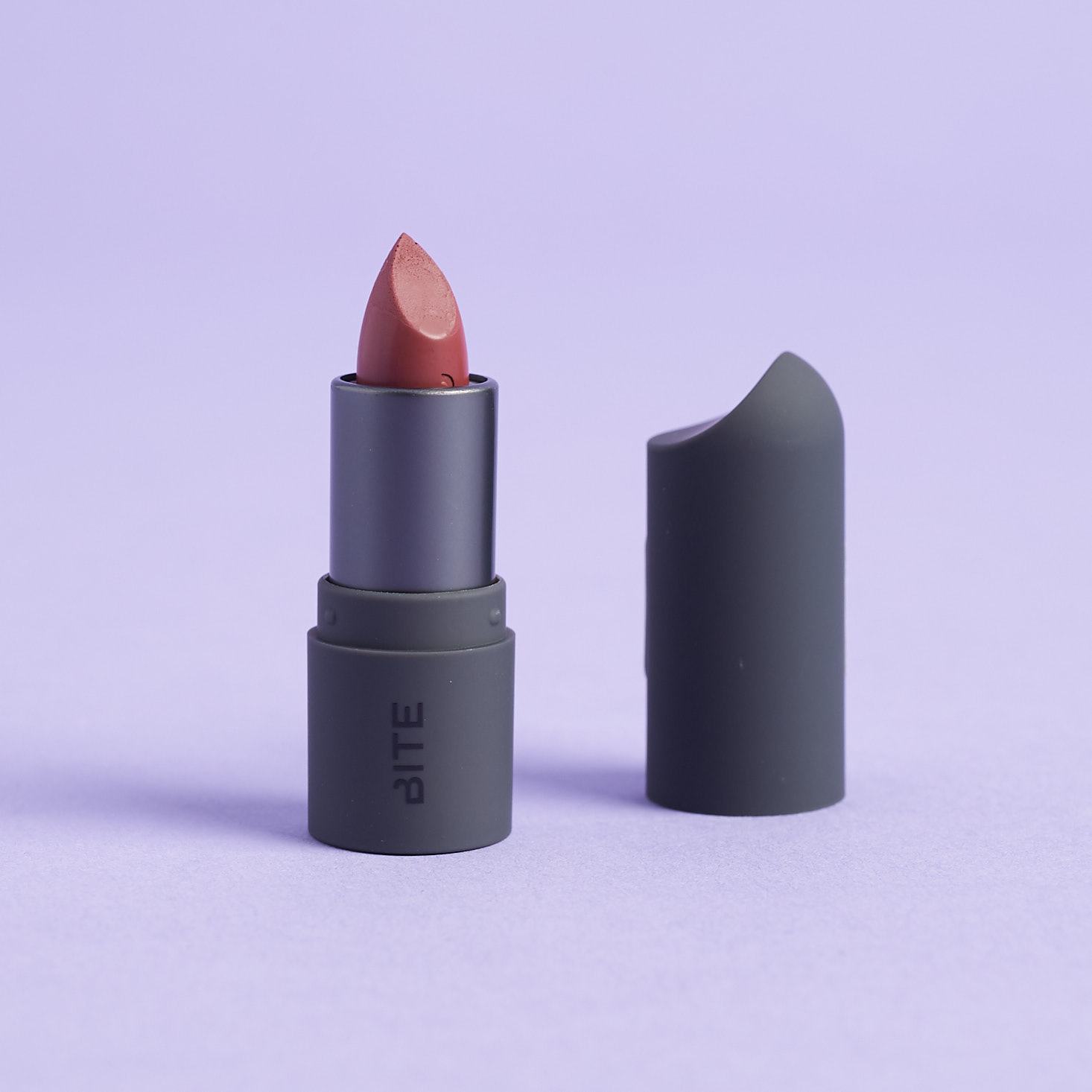 Bite Beauty Amuse Bouche Lipstick in Chai, opened