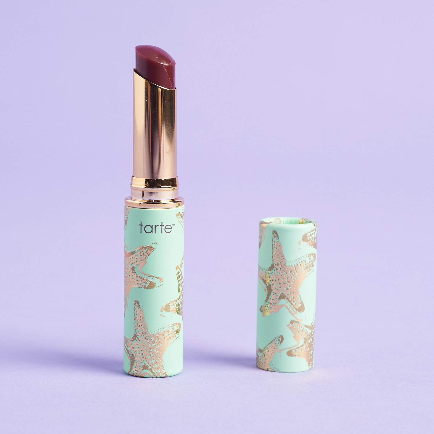 tarte Quench Lip Rescue Balm - Rainforest Of The Sea Collection in Berry, opened