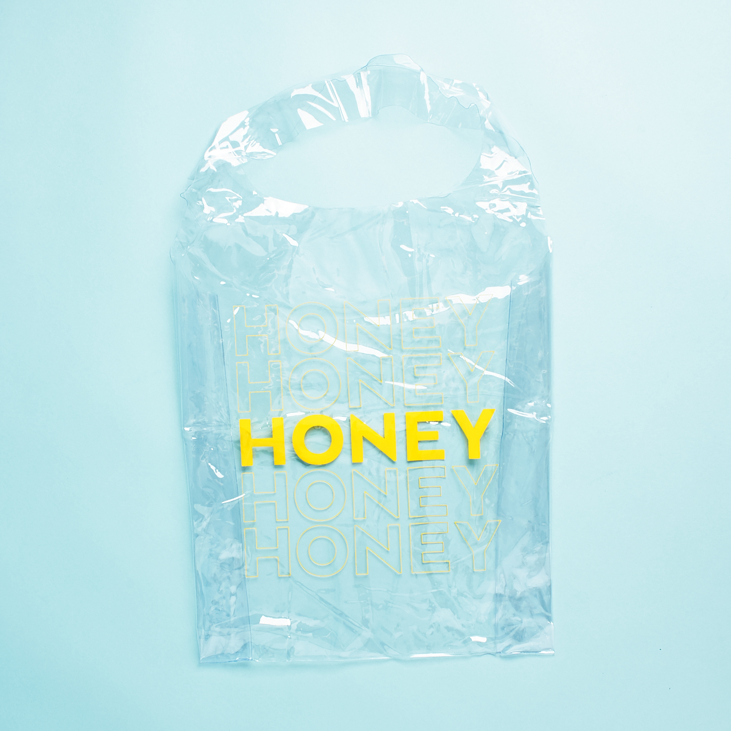 SlutBox Clear "honey" tote bag