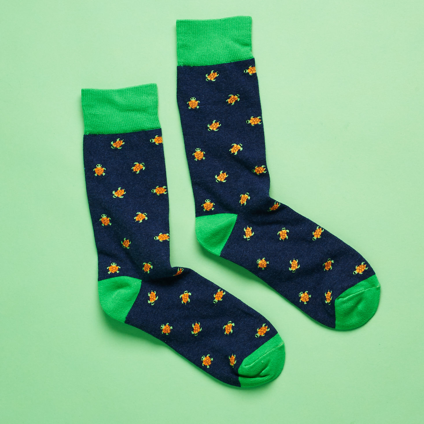 turtle socks from the other side