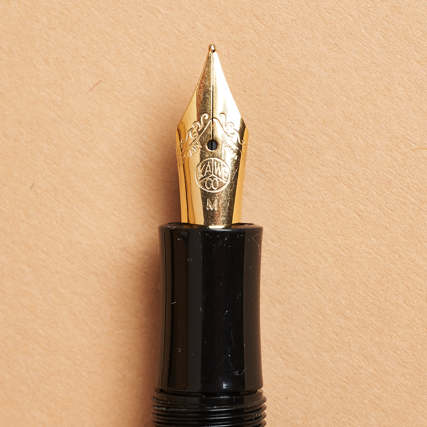 gold tip of Kaweco Classic Sport Fountain Pen