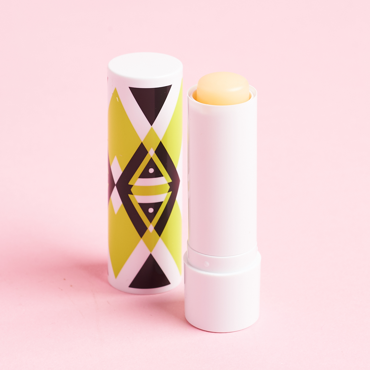 Arrow BOOST Color Enhancing Lip Balm in Blush Hour with lid off