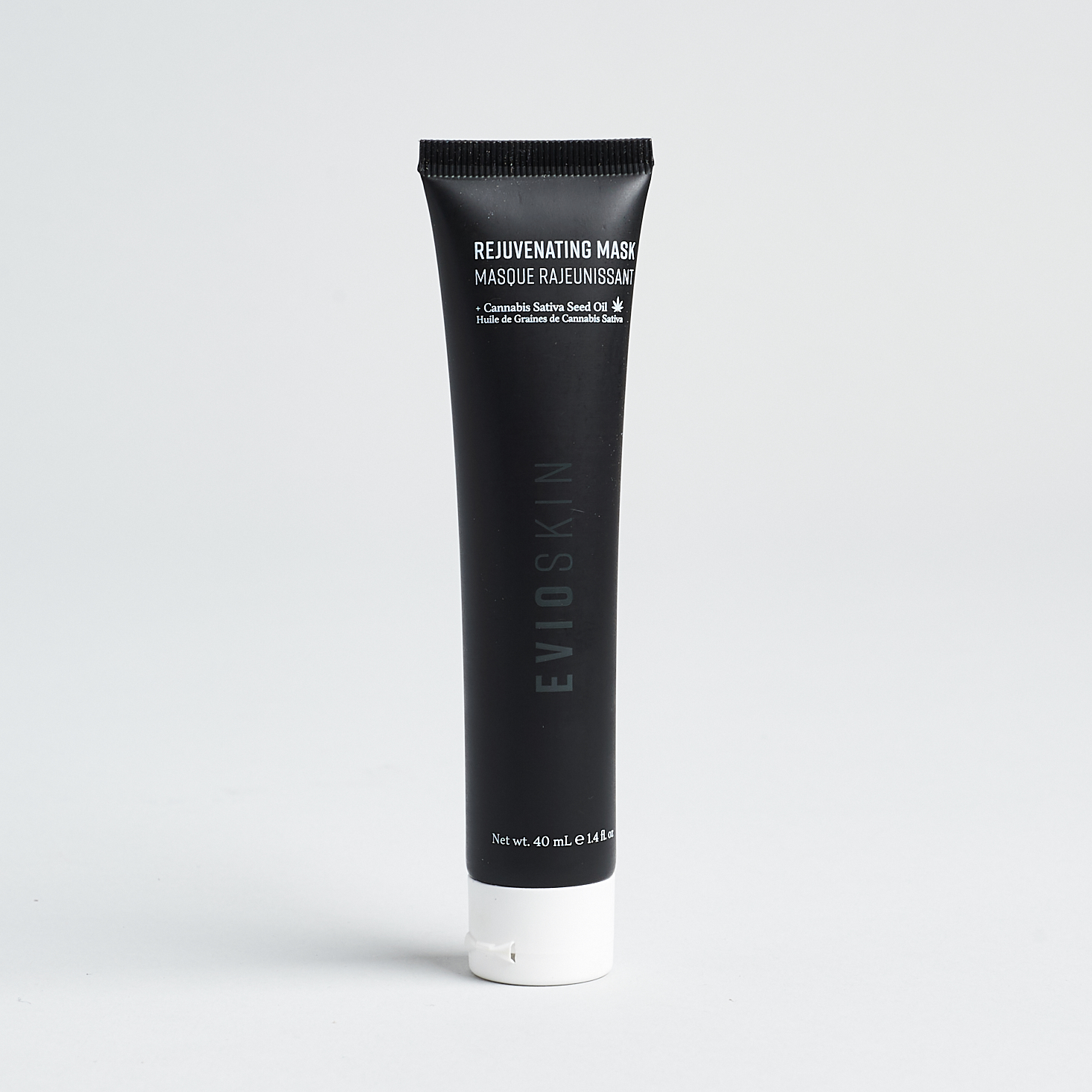 black tube of face mask