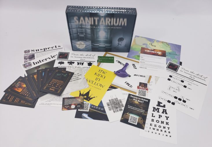 Deadbolt Mystery Society Review + Coupon Sanitarium MSA