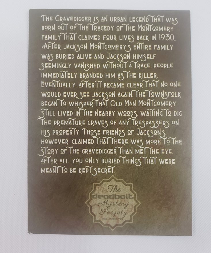 Deadbolt Mystery Society Review + Coupon The Body Farm MSA