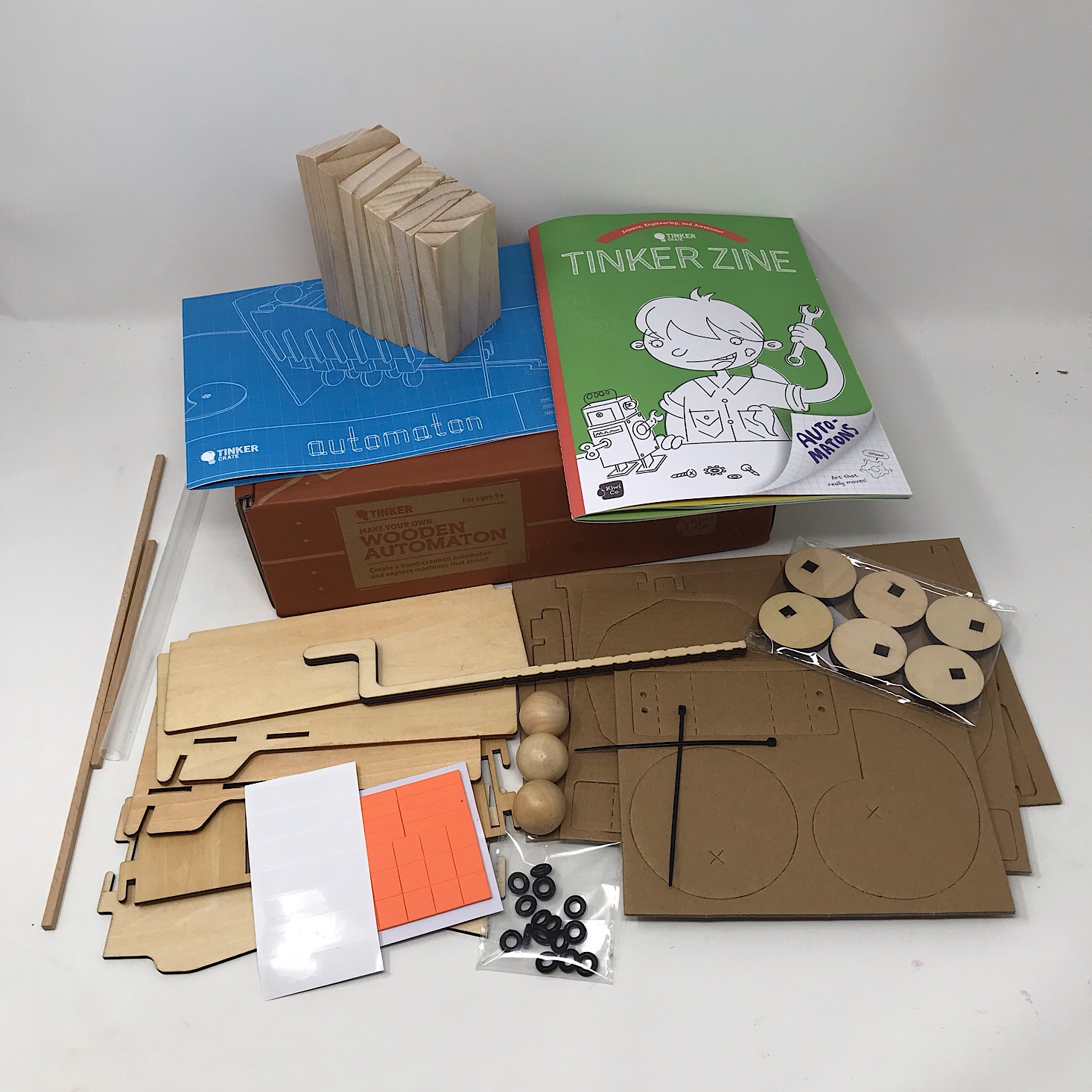KiwiCo Tinker Crate Review + Coupon – Wooden Automaton