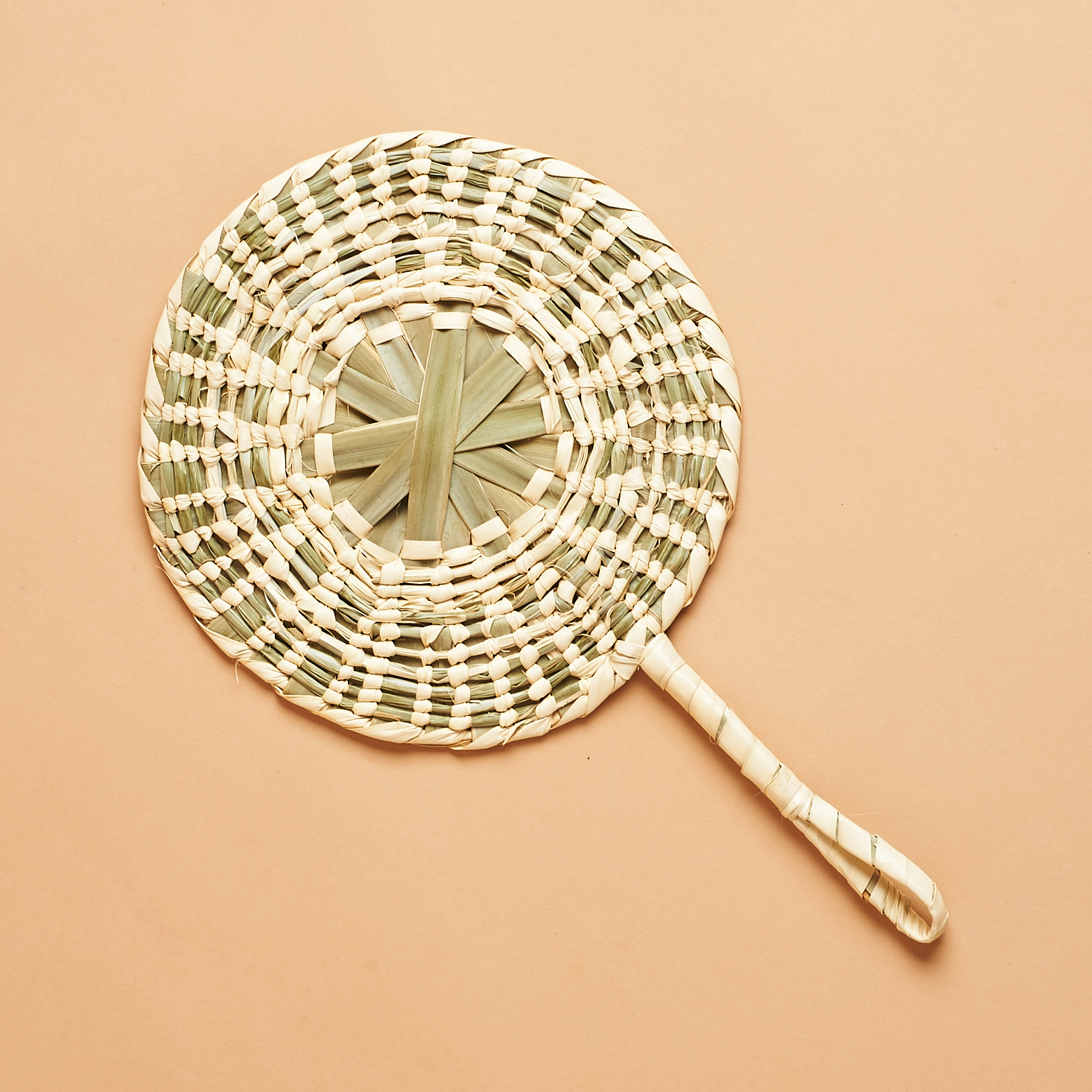 woven grass fan