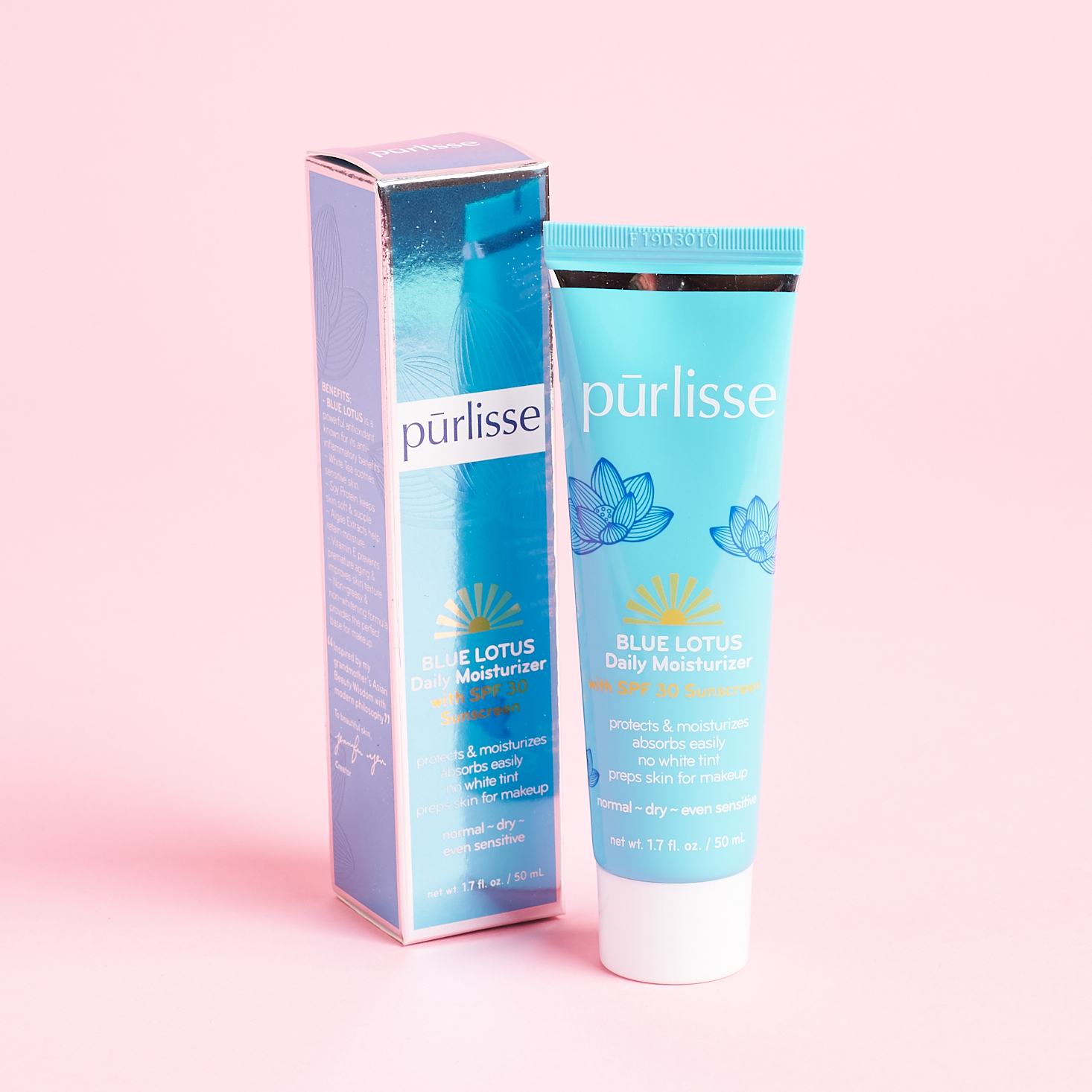 blue tube of sunscreen daily moisturizer