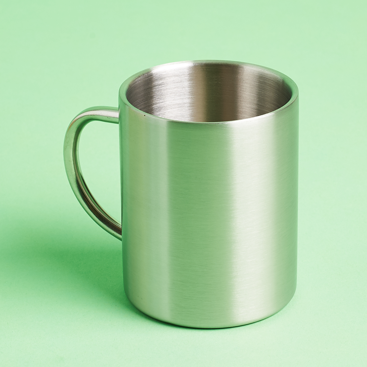 stainless steel mug