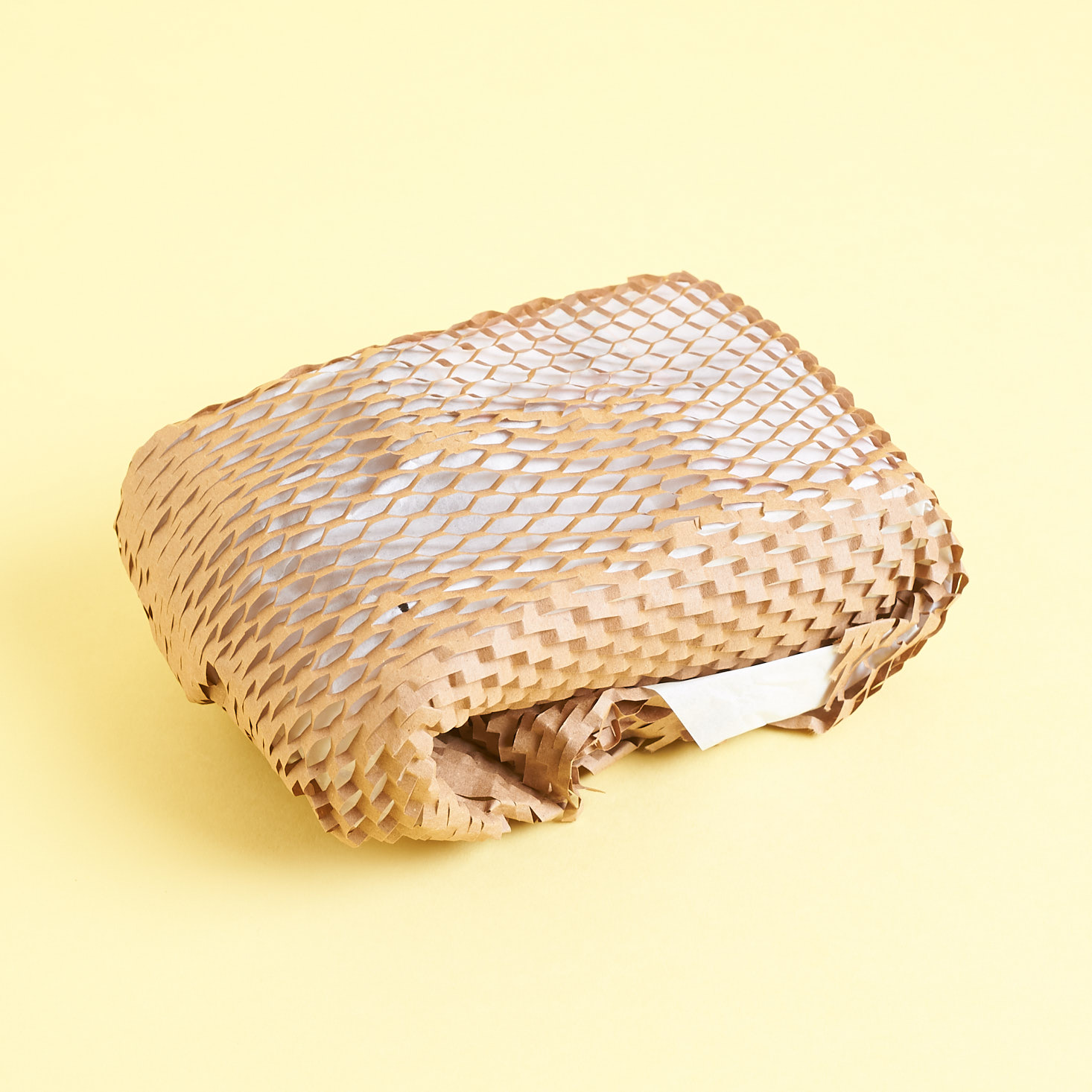products wrapped in mesh stuffing