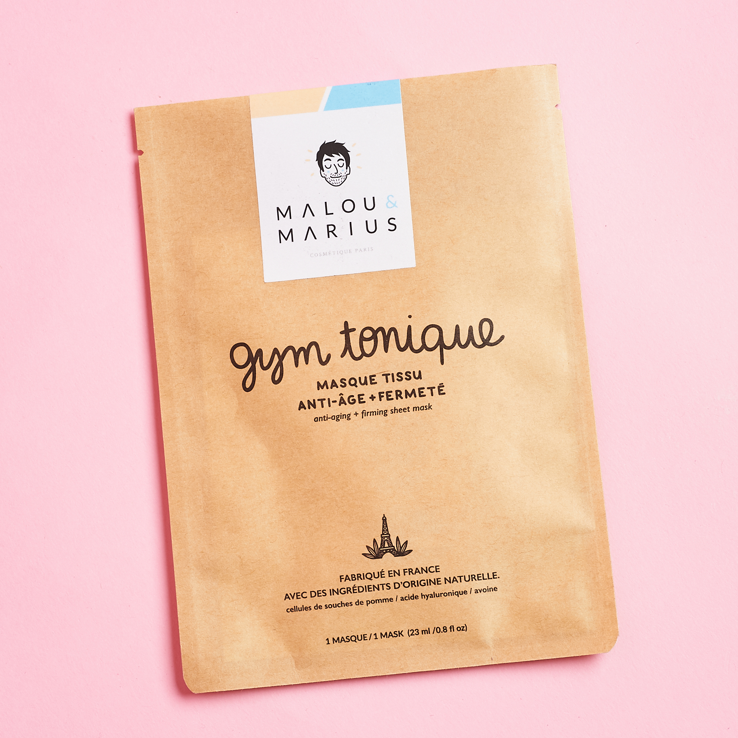 MALOU & MARIUS GYM TONIQUE face mask