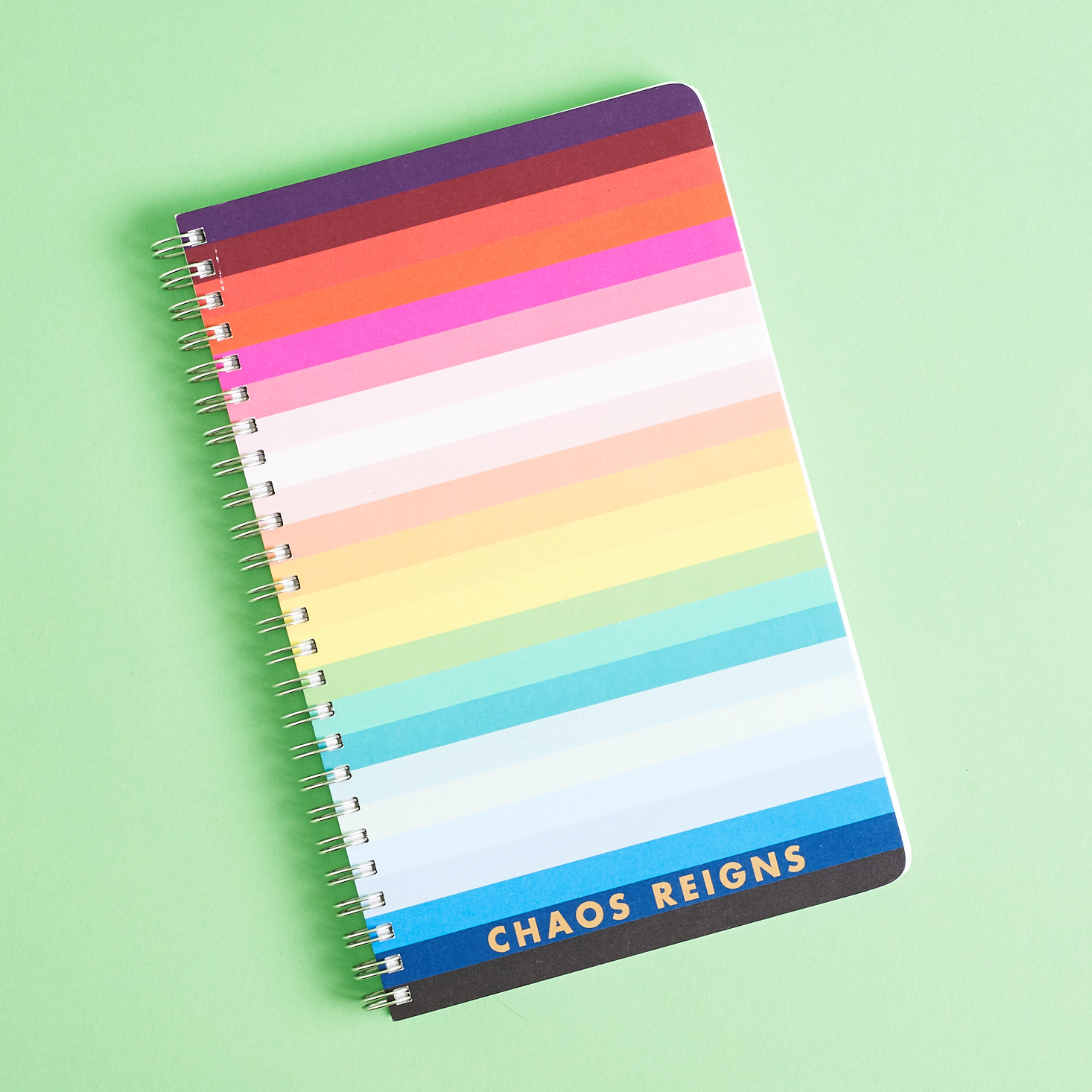 front of Paper Source Colorscope Personalized Notebook