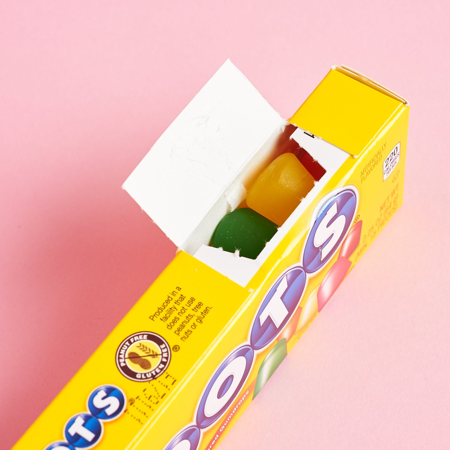 Box of Dots candy- opened
