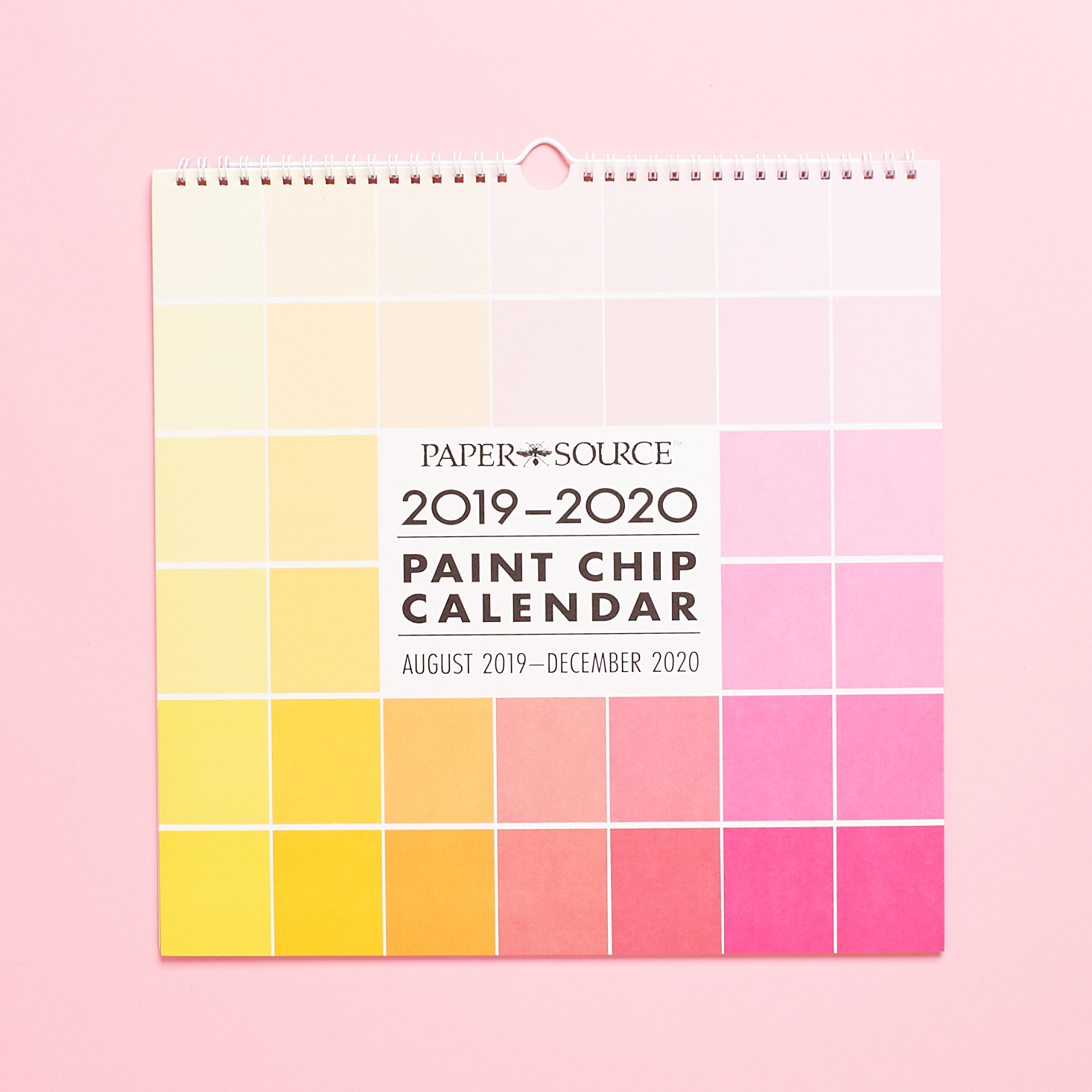 Paper Source 2020 Paint Chip Calendar