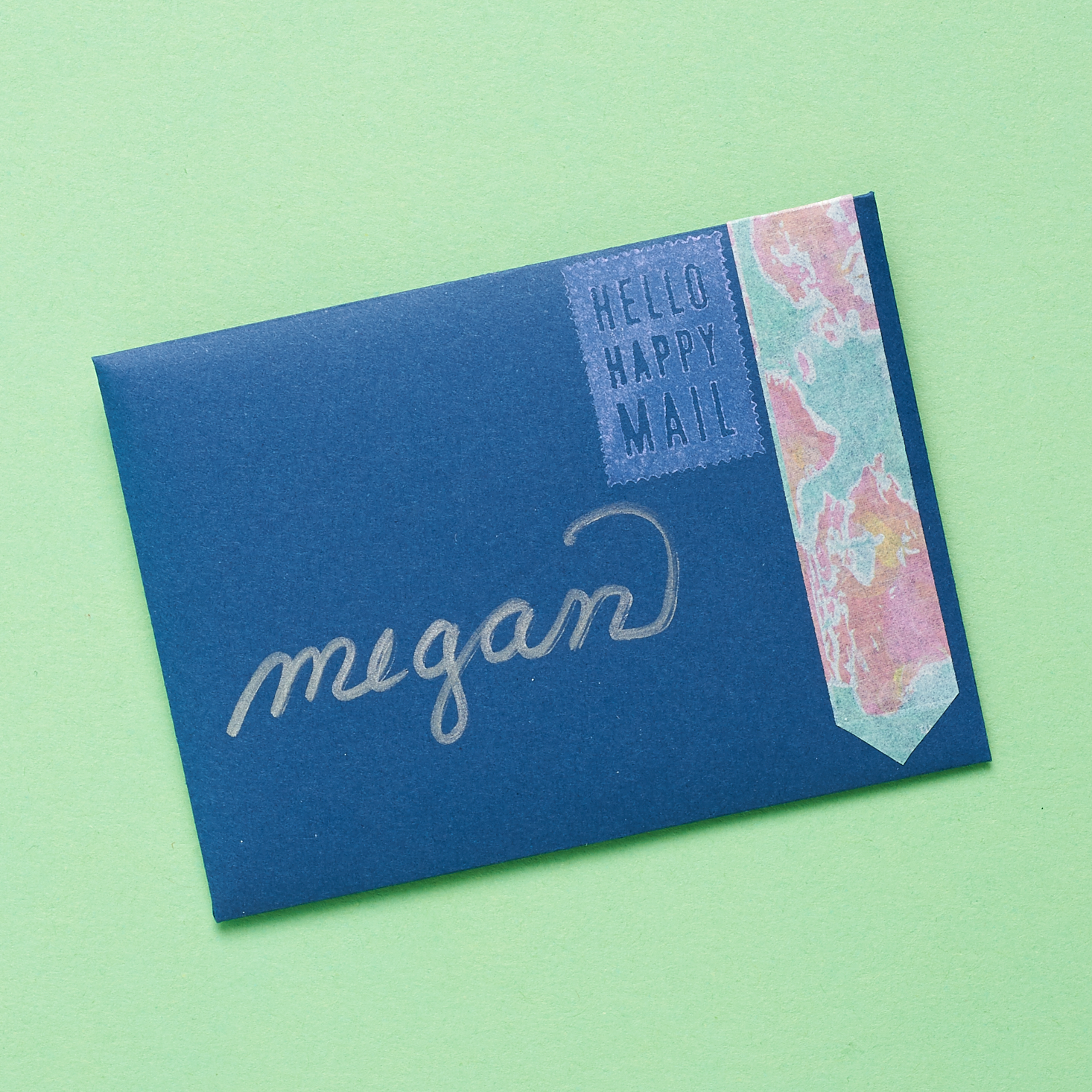 mini blue envelope