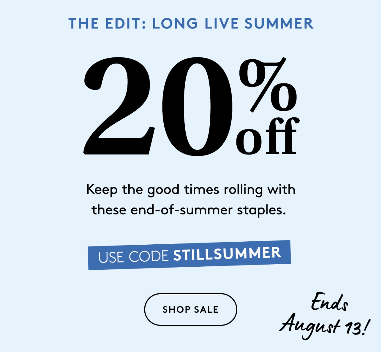 Birchbox Sale – 20% Off The Edit: Long Live Summer!