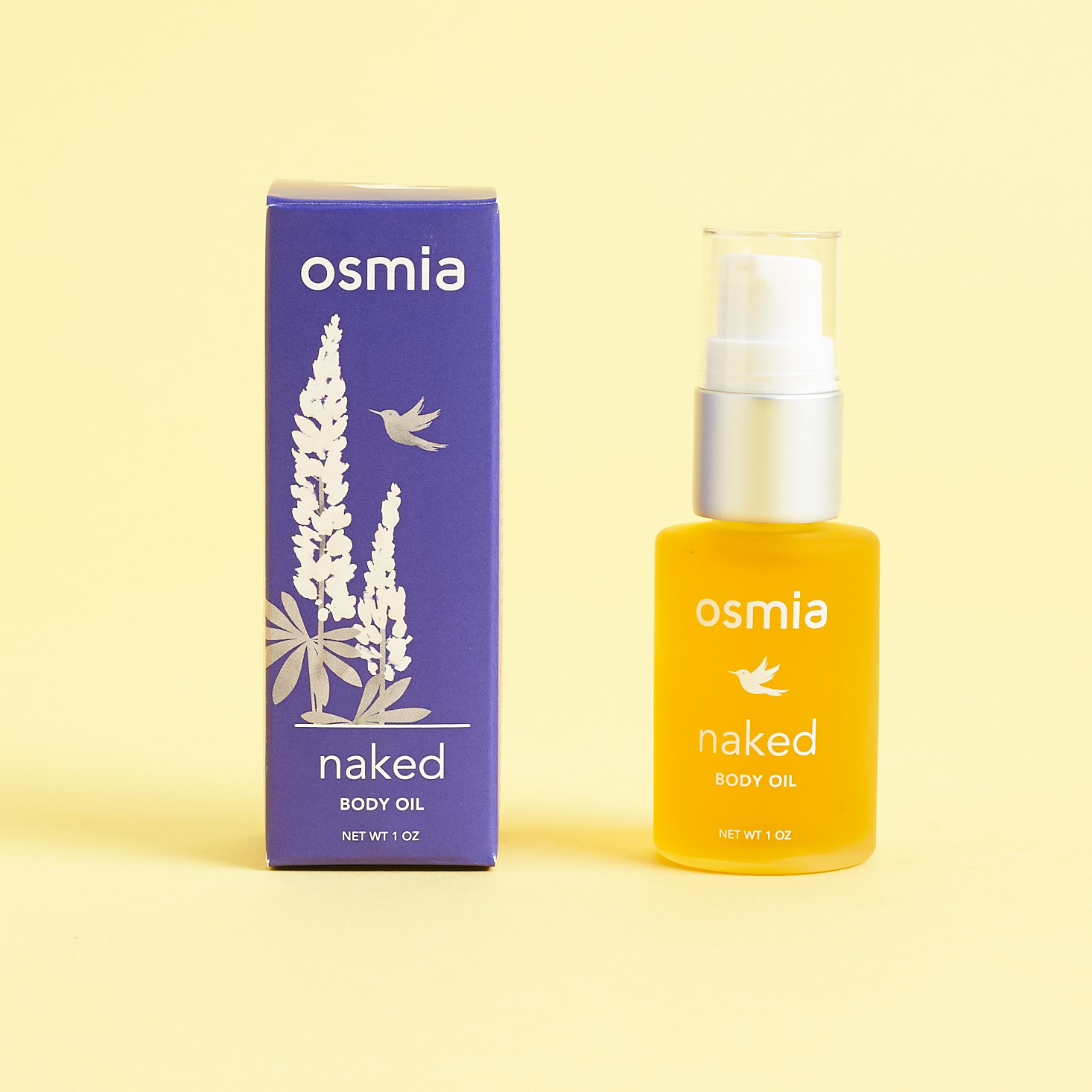 Osmia Organics Naked Body Oil with box