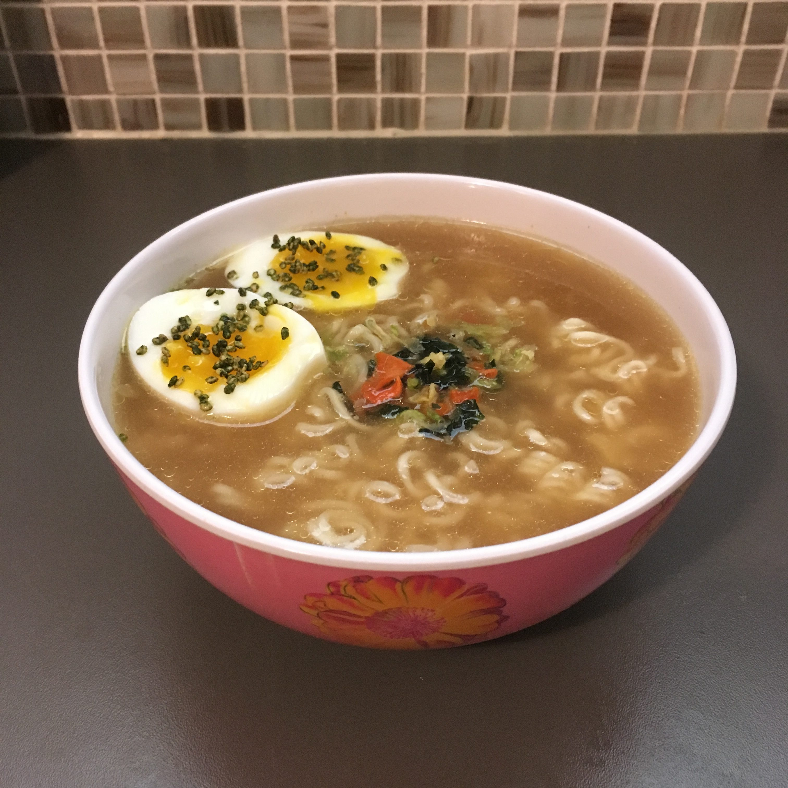 healthy vegetable ramen cooked