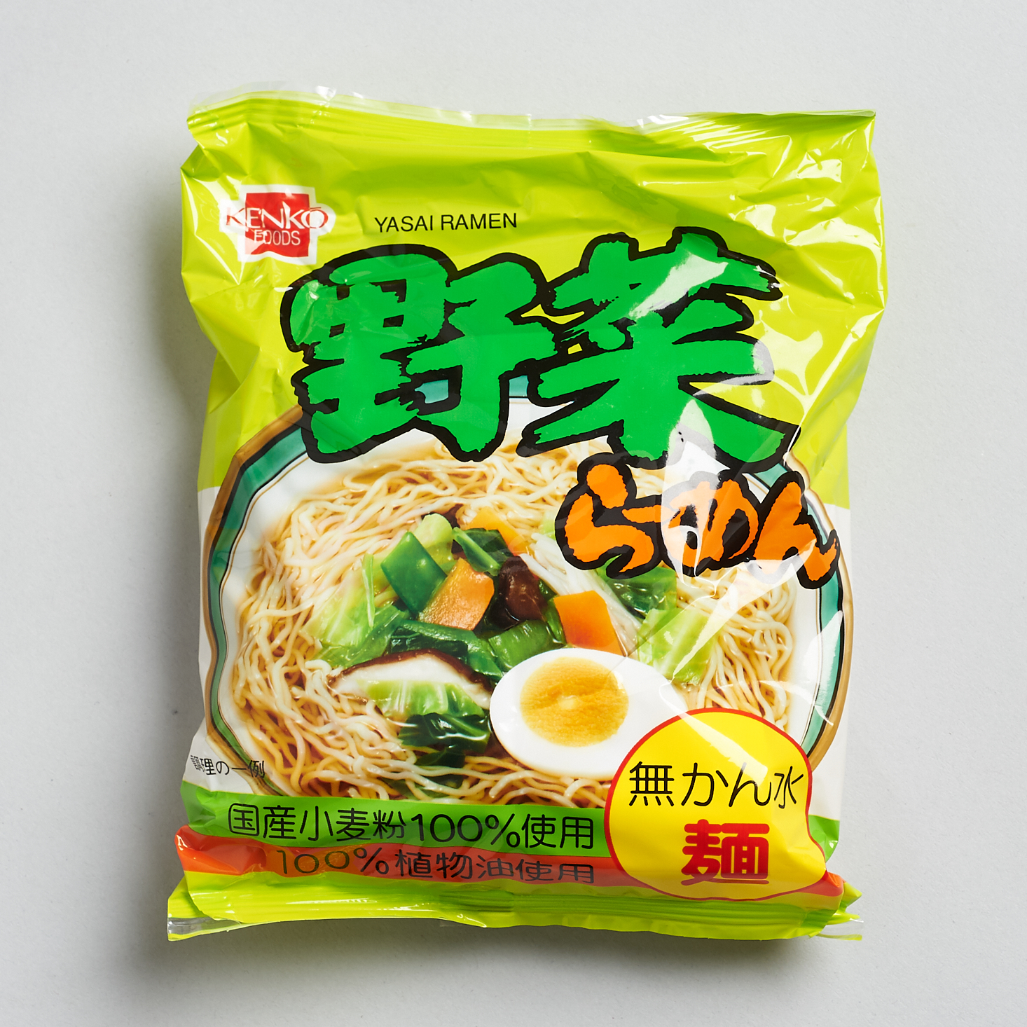 healthy vegetable ramen packet front