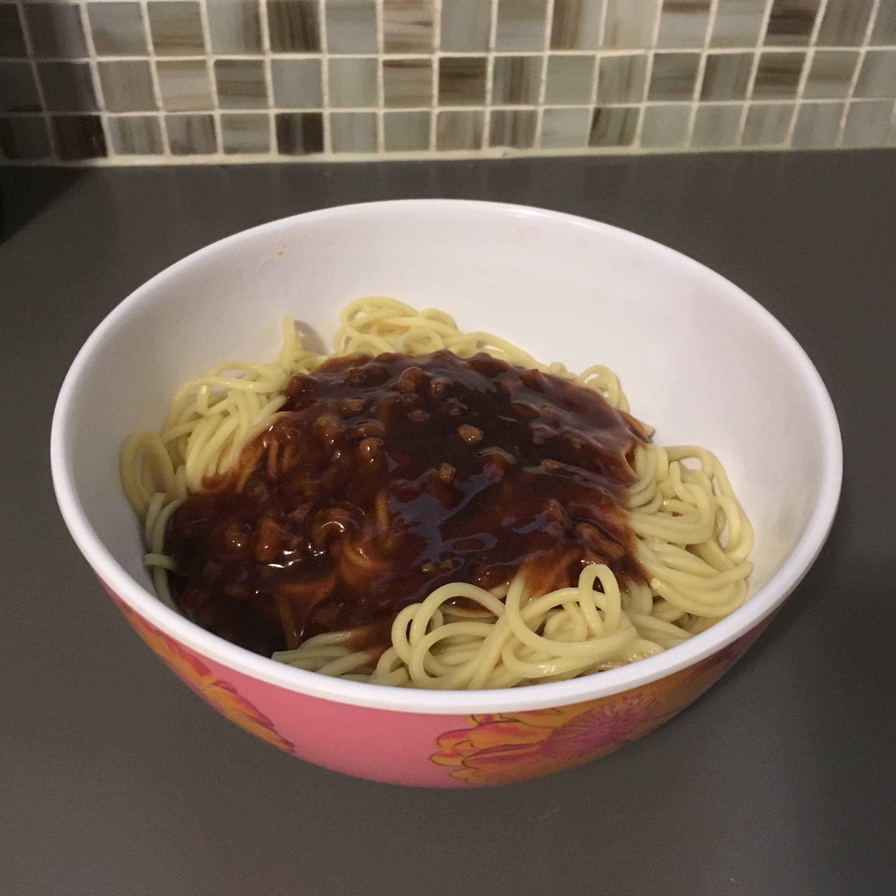 taiwan mix soba sauce over noodles