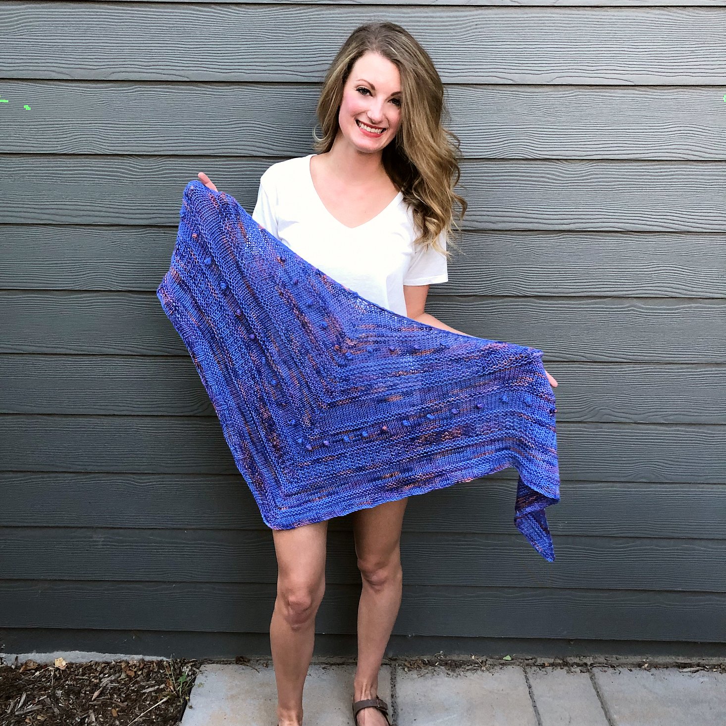 KnitCrate July 2019 finished shawl two