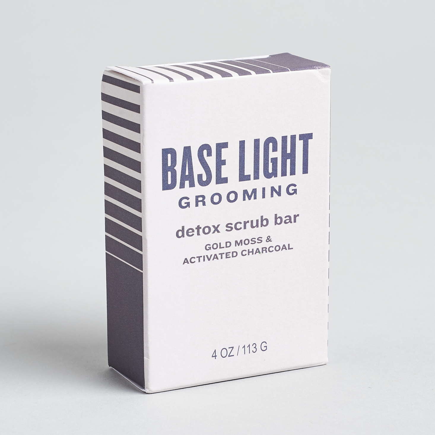 Base Light Grooming Detox Scrub Bar in package
