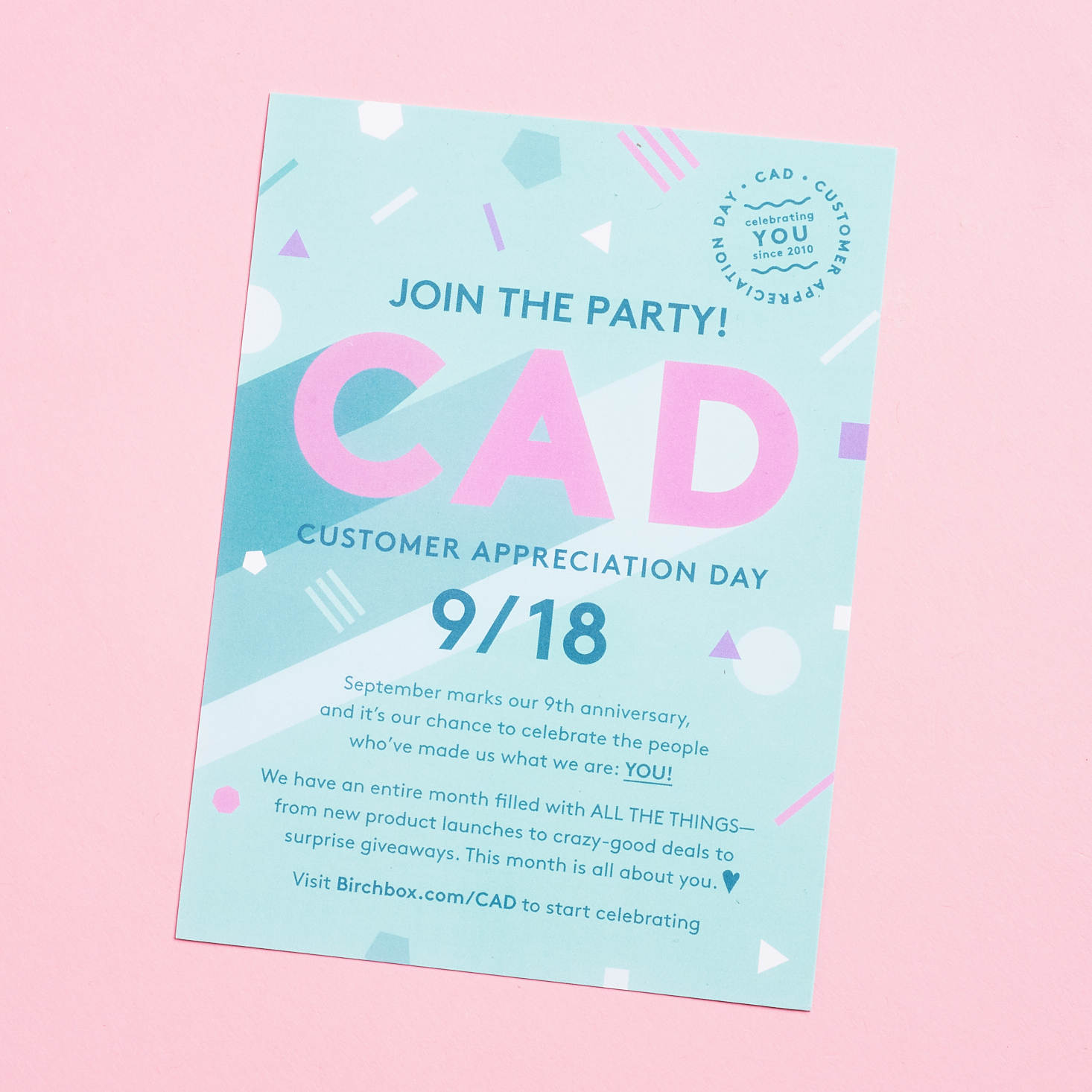 Customer Appreciation Day info card