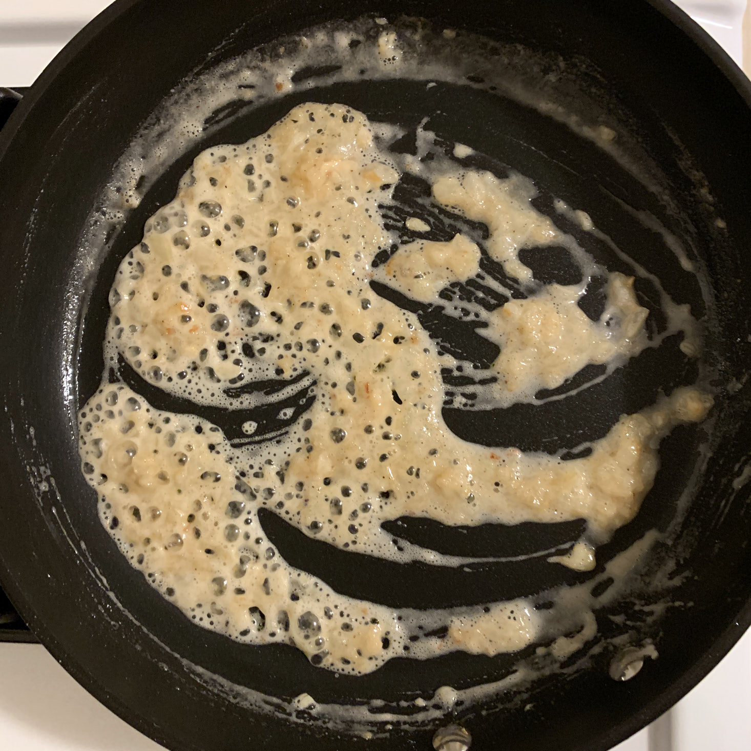 Beginning of sauce in pan