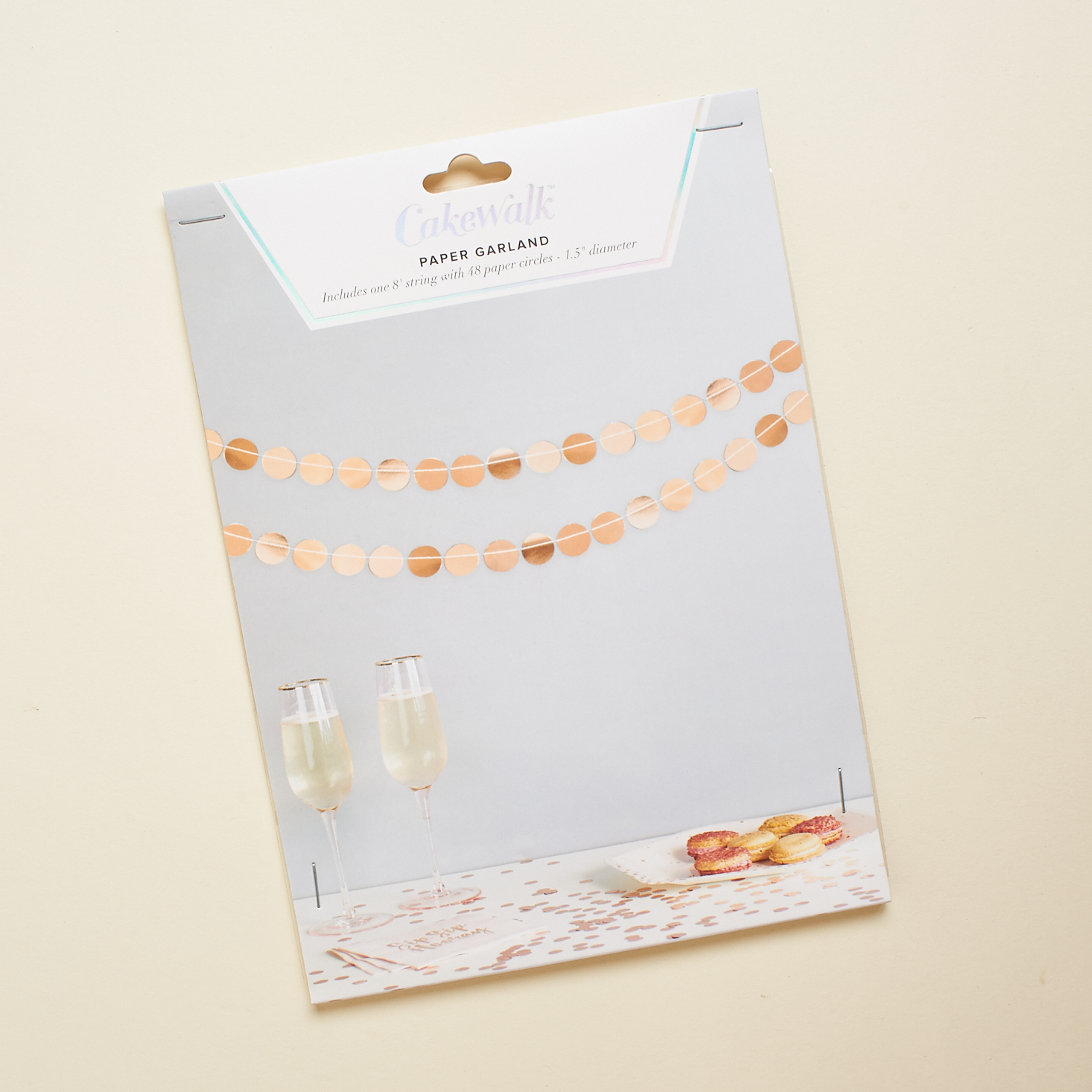 rose gold circle paper banner