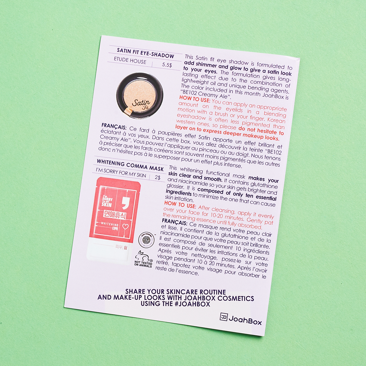 back of info booklet
