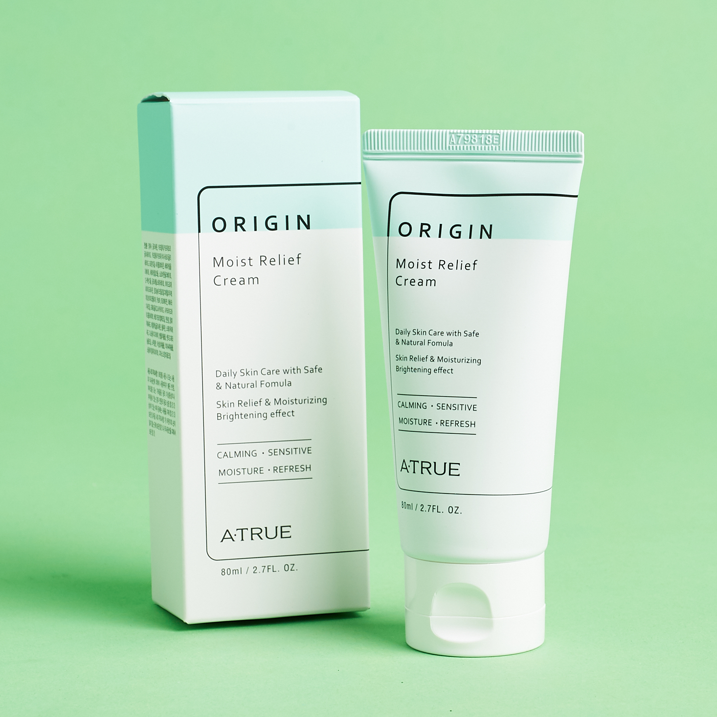 Atrue Origin Moist Relief Cream with box