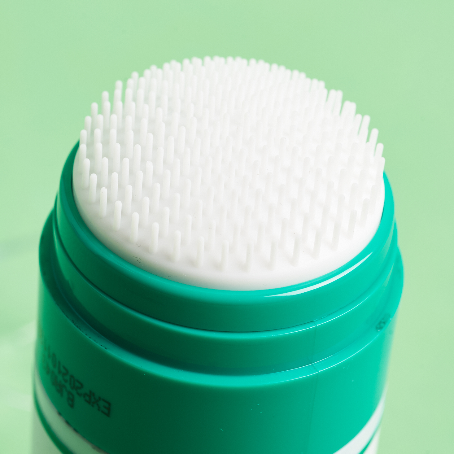 close up of scrubby end of W. Lab Sebum Out Cleansing Stick