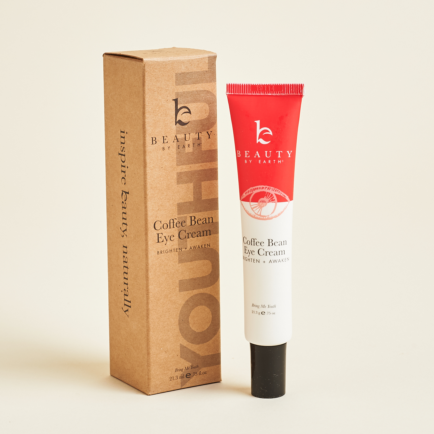 Beauty By Earth Coffee Bean Eye Cream with box